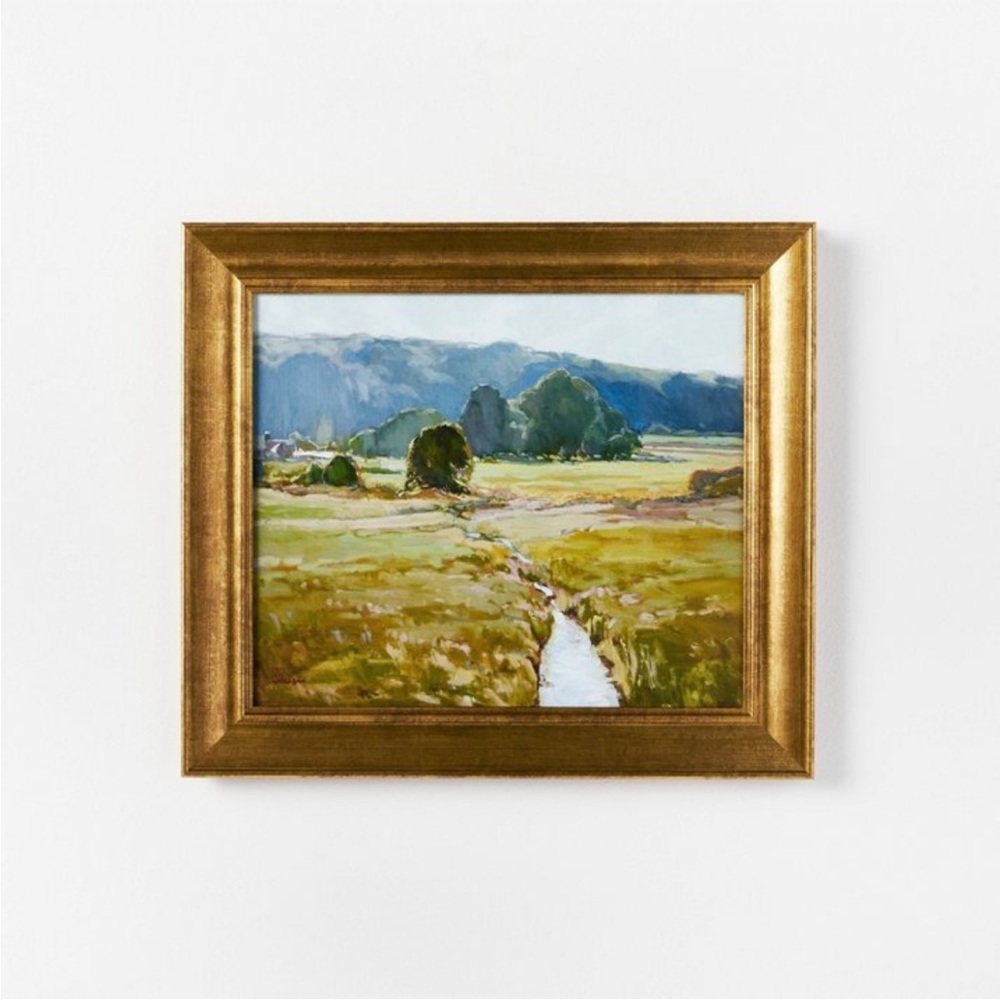 Summer Pasture Framed Wall Art Brass - Threshold™ designed with Studio McGee